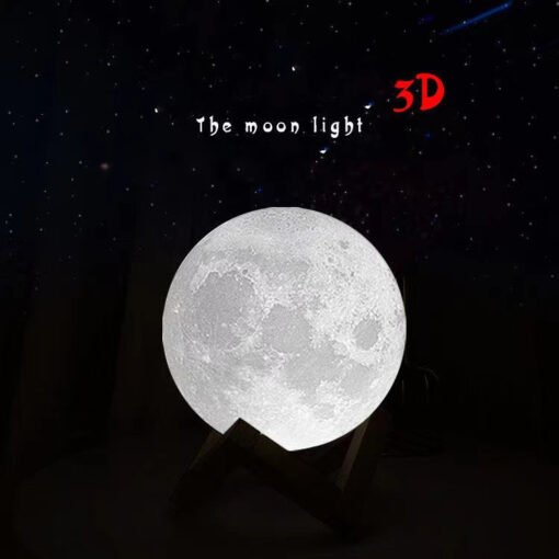 3D Printing Moon Night Table Lamp Chinese Valentine's Day Gift - Larawan 2