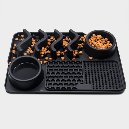 Dog Silicone Licking Pad Pet Licking Mat Silicone Smelling Mat Multifunctional Food Bowl Pets Supplies - Imagen 6