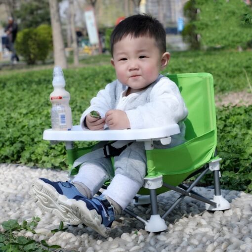 Baby portable foldable dining chair - Larawan 3