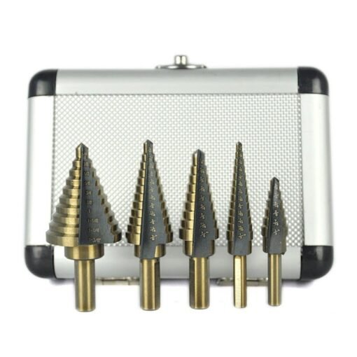 5pcs aluminum box ladder drill set / bench drill / pagoda drill / high speed steel bit - Imagen 2