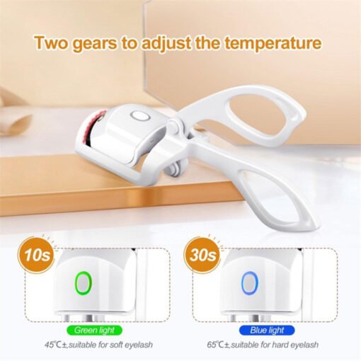 Heated Eyelash Curler Electric Temperature Control Mini Eyelash Curler Electric Portable Charging - Image 4