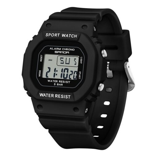 Square Electronic Watch Colorful Creativity For Male And Female Students - 图片 3