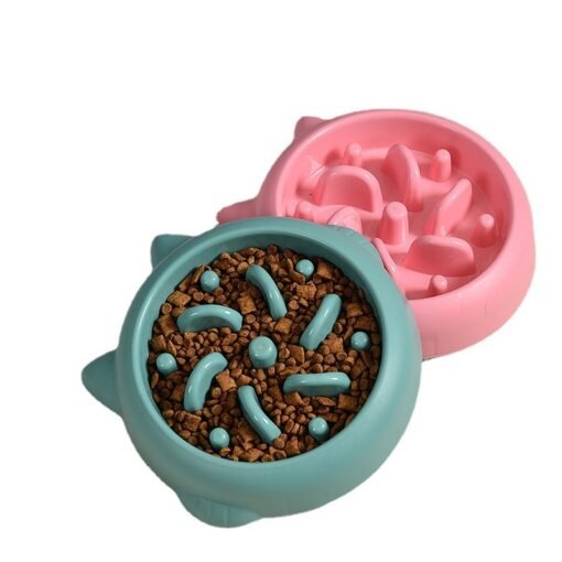 Pet Dog Cat Slow Feeder Bowls Anti Choking Slow Feeder Dish Bowl Home Dog Eating Plate Anti Gulping Bowl Supplies - Imagen 7