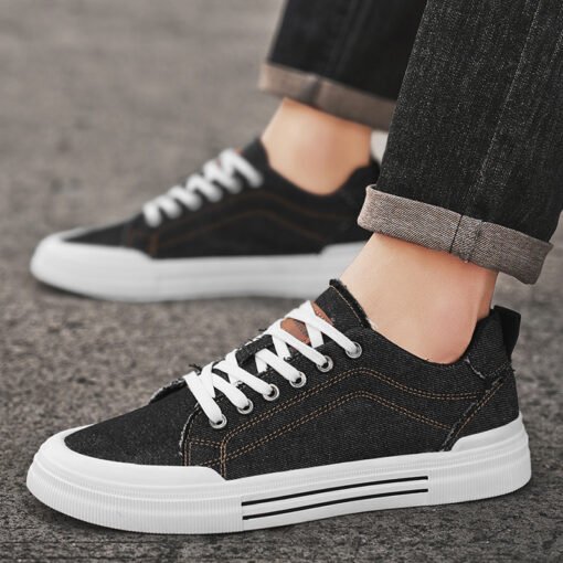 Men's Canvas Shoes Fashion Breathable Casual Sneakers - Imagen 6