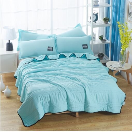 Cooling Blankets Pure Color Summer Quilt Plain Summer Cool Quilt Compressible Air-conditioning Quilt Quilt Blanket - Bild 8