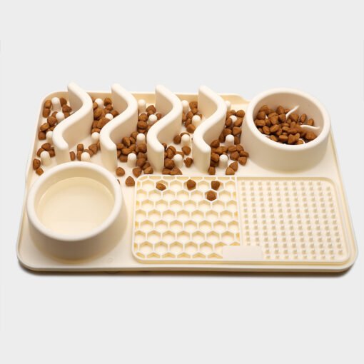 Dog Silicone Licking Pad Pet Licking Mat Silicone Smelling Mat Multifunctional Food Bowl Pets Supplies - Imagen 4