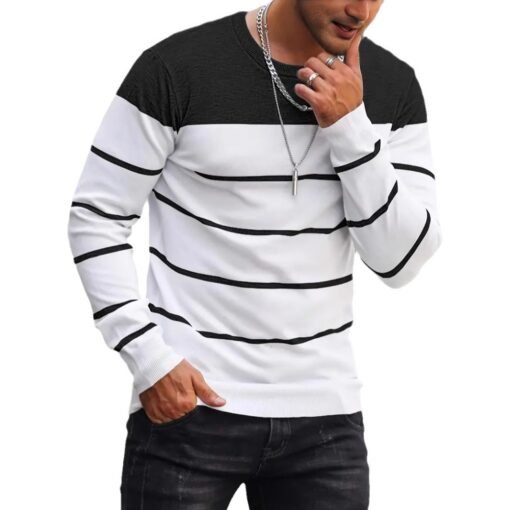 Men's Knitwear Fashion Crew Neck Casual Sweater - Image 5