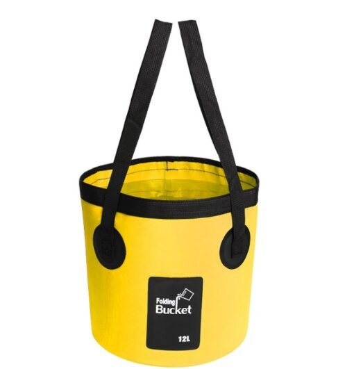 Portable Travel Bag Fishing Bucket Folding Bucket Bag Outdoor Convenient Travel Car Wash Bucket Outdoor Waterproof Bag - immagine 3