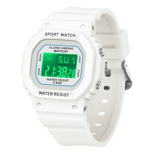 Square Electronic Watch Colorful Creativity For Male And Female Students - 图片 2