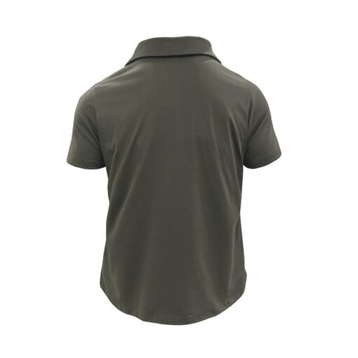 Men's Lapel Short Sleeve Outdoor Pocket Polo Shirt T-shirt - Image 4