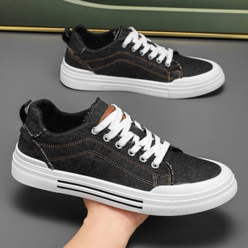 Men's Canvas Shoes Fashion Breathable Casual Sneakers - Imagen 8