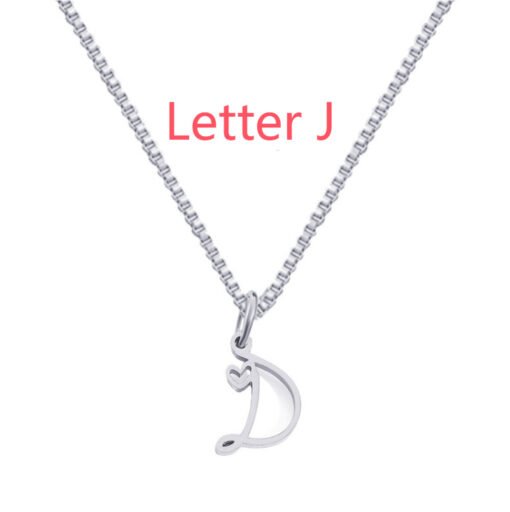 26 Love Letters Titanium Steel Pendants Necklace - Image 4