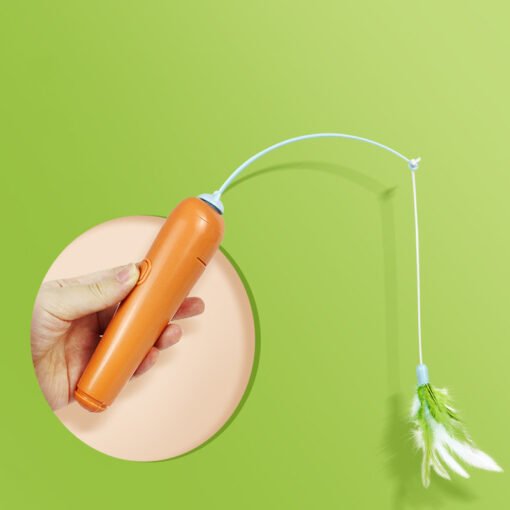 2 In 1 Pet Cat Toy With Feather For Self-play Cat Turntable Pets Supplies Cat Toy Toys Cats Items Products - Hình ảnh 3