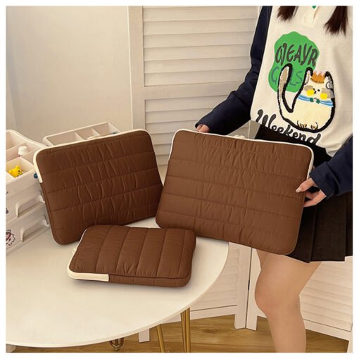 Simple Stitching Splicing Laptop Tablet Case - 图片 9