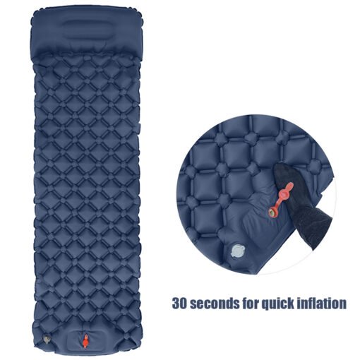 Outdoor Sleeping Pad Camping Inflatable Mattress With Pillows Travel Mat Folding Bed Ultralight Air Cushion Hiking Trekking - Image 7