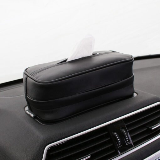 Car PU Hanging Leather Box Car Pumping Paper Bag - Imagen 2