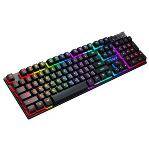 Gaming Usb Luminous Wired Keyboard Floating Manipulator - Imagen 7