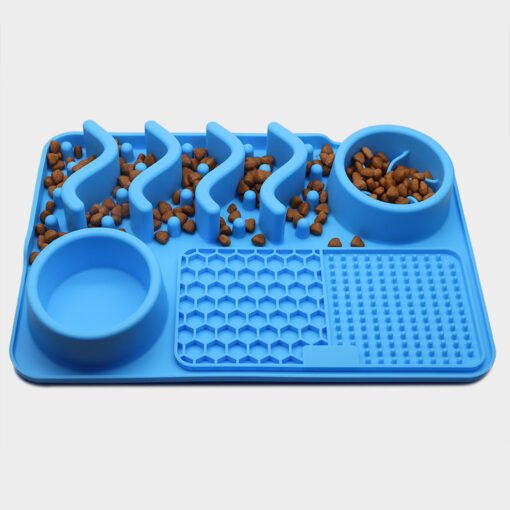 Dog Silicone Licking Pad Pet Licking Mat Silicone Smelling Mat Multifunctional Food Bowl Pets Supplies - Imagen 2