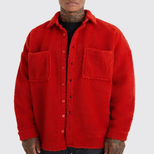Loose Button Polo Collar Solid Color Cardigan Jacket Men - immagine 9