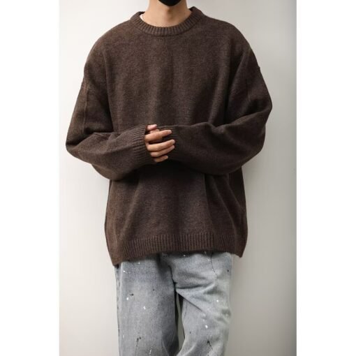 Men's Autumn And Winter Thermal Knitting Bottoming Shirt Top - 图片 4