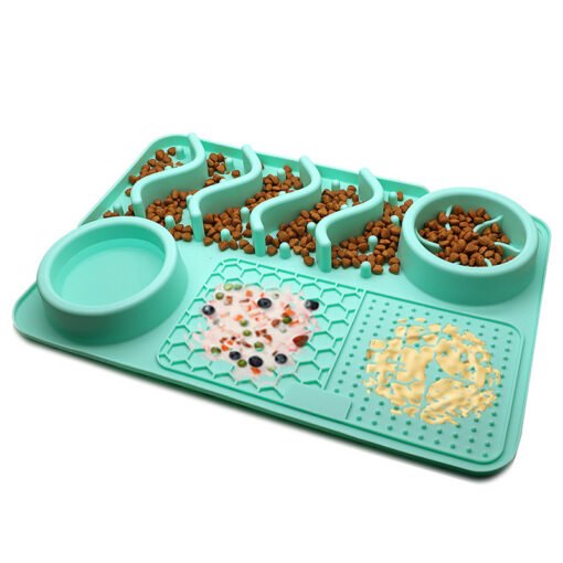 Dog Silicone Licking Pad Pet Licking Mat Silicone Smelling Mat Multifunctional Food Bowl Pets Supplies - Imagen 9