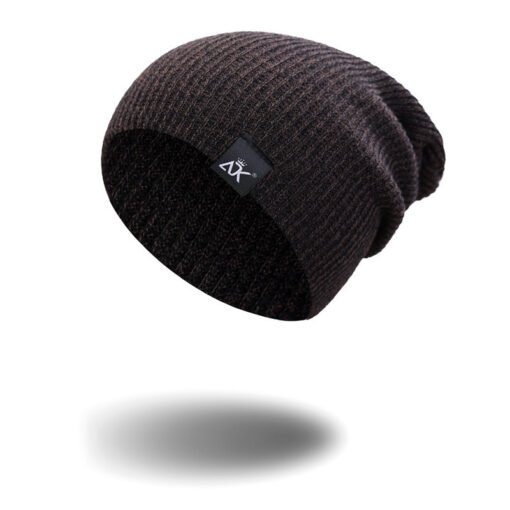 Unisex Fashionable Knitted Beanie, Winter Wool Elastic Hat For Outdoor Cycling, Camping, Travel Winter Beanie Hat Acrylic Knit Hats For Men Women - Imagen 4