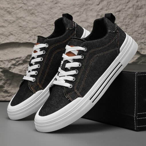 Men's Canvas Shoes Fashion Breathable Casual Sneakers - Imagen 7