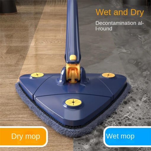 Extendable Triangle Mop 360 Rotatable Adjustable 110 Cm Cleaning Mop For Tub Tile Floor Wall Cleaning Mop Deep Cleaning Mop - Larawan 8