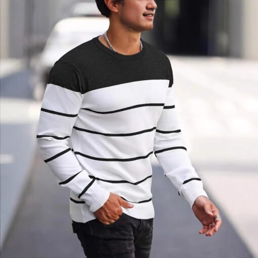 Men's Knitwear Fashion Crew Neck Casual Sweater - Image 6