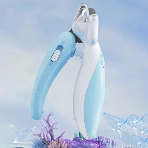 Pet Nail Clippers Dog Nail Clippers Cat Nail Clippers LED Electric Nail Grinder Pet Supplies LED Light Pet Nail Clippers - Imagen 4