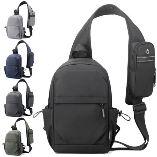 Men's Backpack Oxford Cloth Shoulder Chest Bag - 图片 8