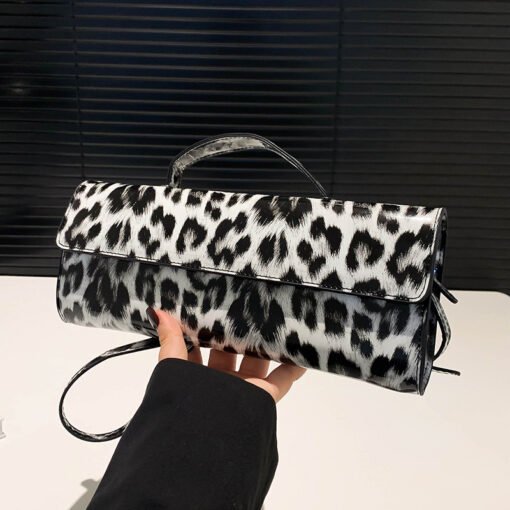 Women's Casual All-match Leopard Print Portable Shoulder Bag - Imagen 6