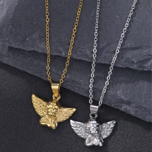 Temperament Personalized Minority Angel Wings Pendant Necklace - Image 5
