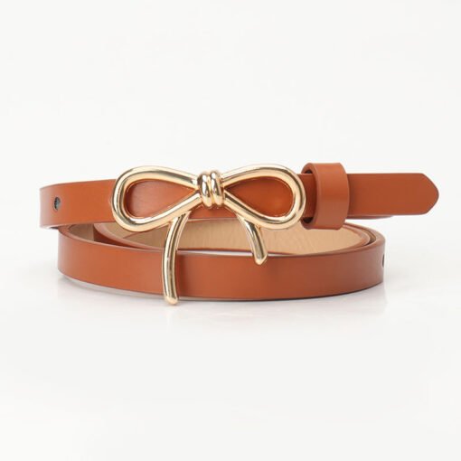New Sweet Girl Bow Women's Light Luxury Flawless Finish Belt - 图片 7