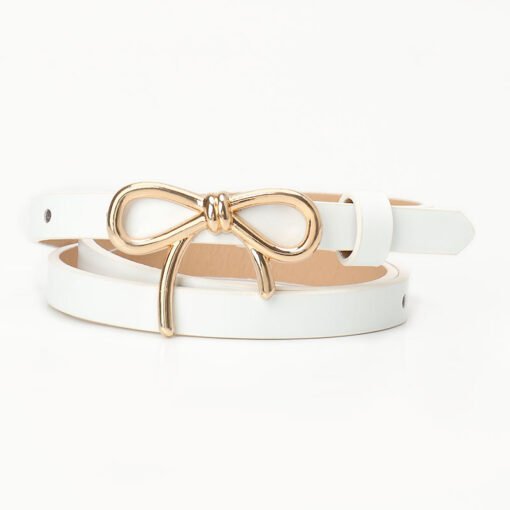 New Sweet Girl Bow Women's Light Luxury Flawless Finish Belt - 图片 5