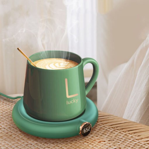 Coffee Mug Warmer Warm Coaster Smart Heating Cup Thermal Insulation Constant Temperature Coaster Heating Pad Desktop - Imagen 9