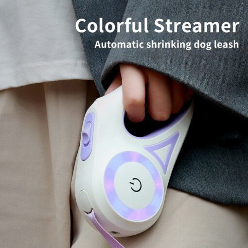 Dog Leash Retractable Leash And Dog Collar Spotlight Automatic Pet Dog Cat Traction Rope For Small Medium Dogs Pet Product - 图片 3