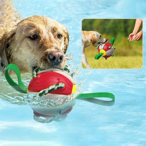 Interactive Dog Football Soccer Ball With Tabs Inflated Training Toy Outdoor Border Collie Balls Pet Products - Bild 9