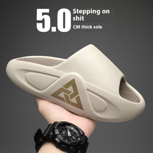 Material Thickening Men's Slippers Summer Outerwear Height Increasing Flip Flops Men Wholesale - Larawan 4