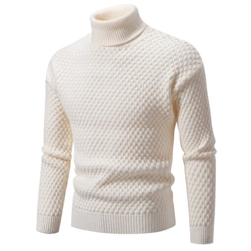 Men's Turtleneck Sweater Knitwear - immagine 5