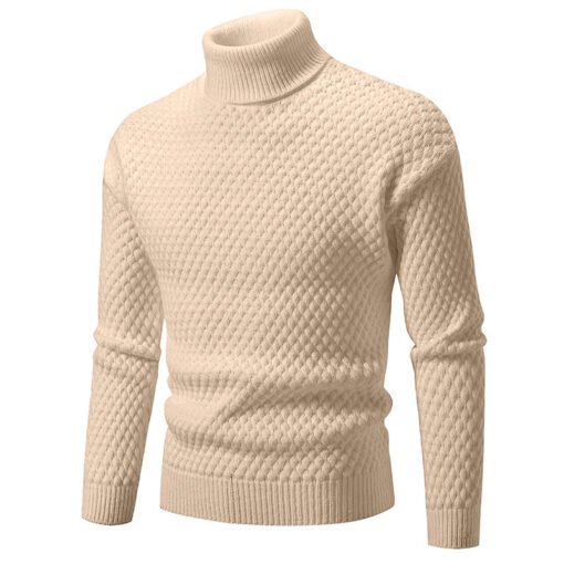 Men's Turtleneck Sweater Knitwear - immagine 3
