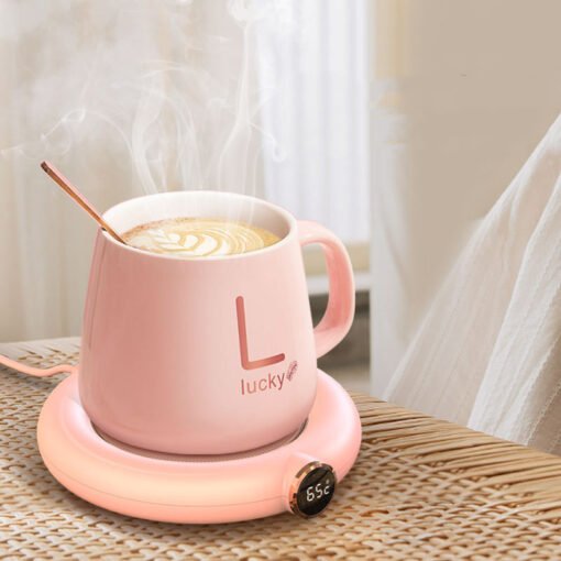 Coffee Mug Warmer Warm Coaster Smart Heating Cup Thermal Insulation Constant Temperature Coaster Heating Pad Desktop - Imagen 5
