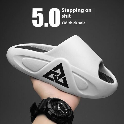 Material Thickening Men's Slippers Summer Outerwear Height Increasing Flip Flops Men Wholesale - Larawan 6