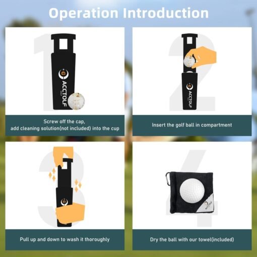 Golf Washing Machine Golf Bag Portable Cleaner Golf Accessories Golf Washing Ball - 图片 7