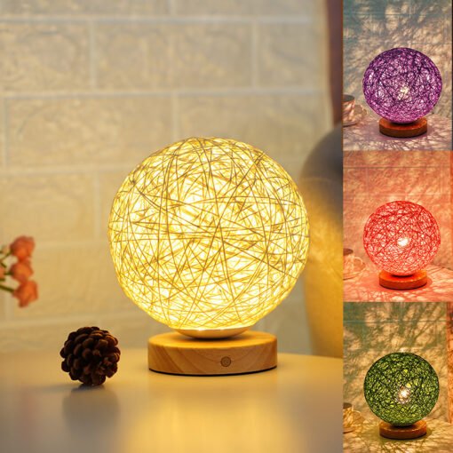 Sepak Takraw LED Night Light Creative Starry Sky Children Gift Usb Table Lamp Bedroom Bedside - Image 4