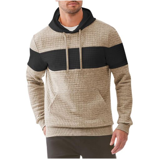 Men's Hooded Long-sleeved Sweater Drawstring - Image 8