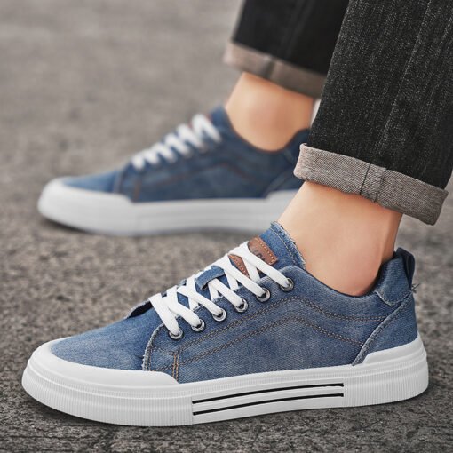 Men's Canvas Shoes Fashion Breathable Casual Sneakers - Imagen 3