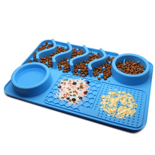 Dog Silicone Licking Pad Pet Licking Mat Silicone Smelling Mat Multifunctional Food Bowl Pets Supplies - Imagen 10