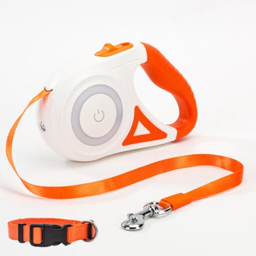Dog Leash Retractable Leash And Dog Collar Spotlight Automatic Pet Dog Cat Traction Rope For Small Medium Dogs Pet Product - 图片 10