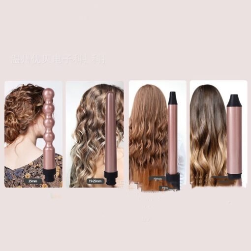 Multifunctional Wave Hair Curler Black - Larawan 3